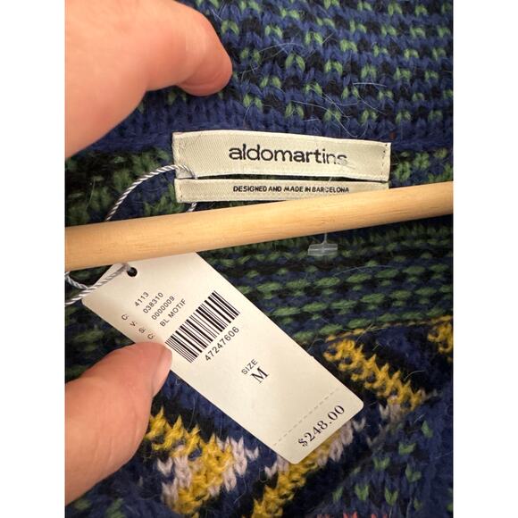 Anthropologie Aldomartins Wool Blend Cardigan Sweater Jacket Western, NWT - Picture 4 of 8